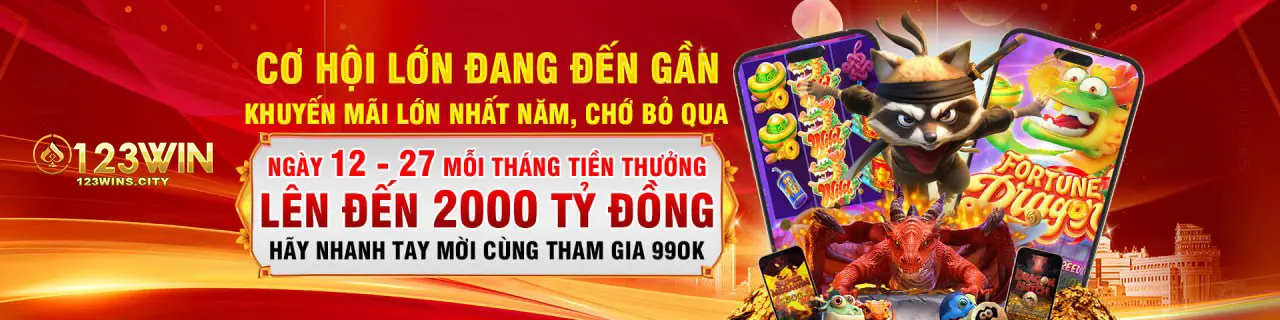 banner khuyến mãi khủng 123wins.city