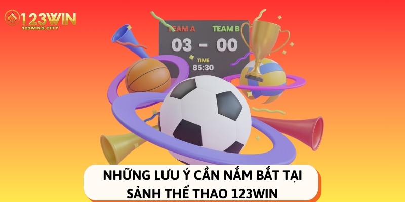 những điều cần chú ý khi chơi tại thể thao 123win